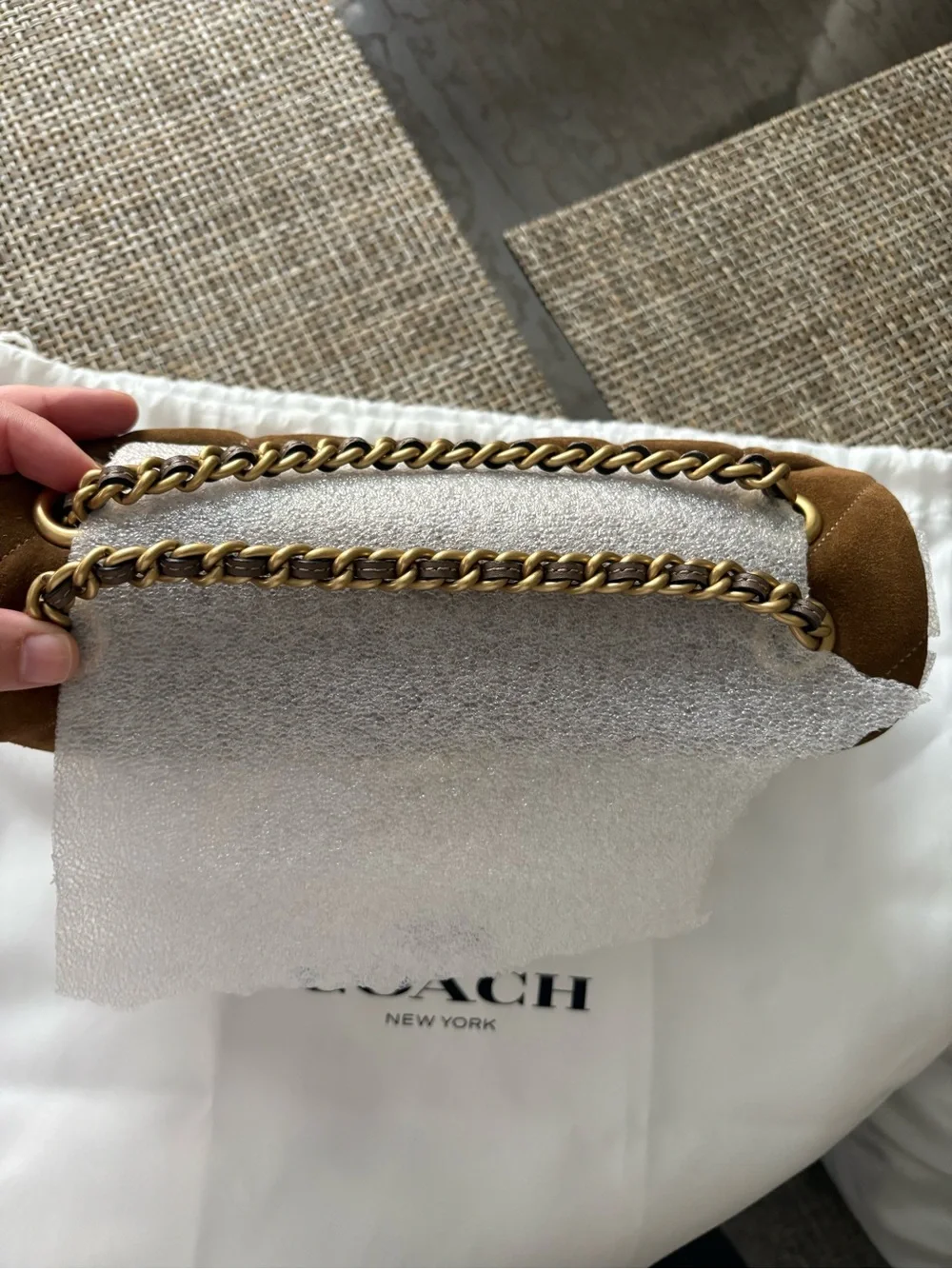 Coach Suede Tabby 26